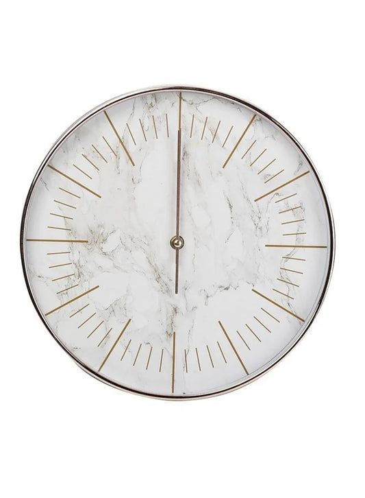 Rose Gold Wall Clock 30cm Marble Design Background