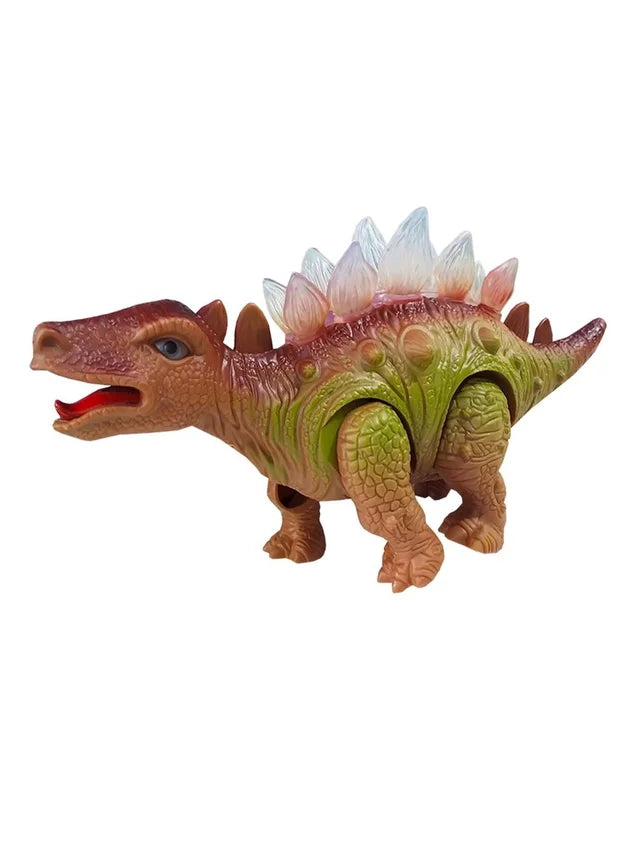 Electric Dinosaur Children's Toy Sound Lights Brown